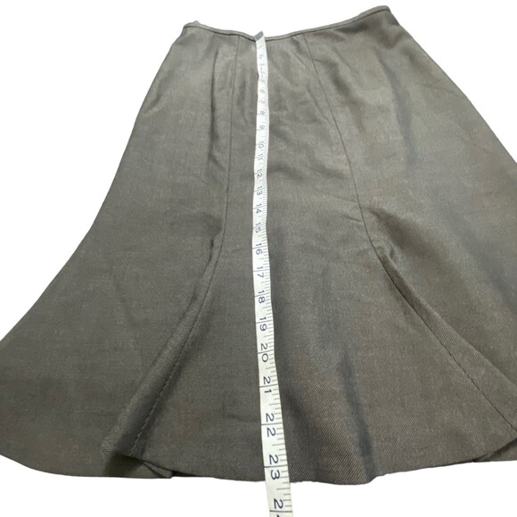 Anne Klein Women Dress Suit Mocha Brown Trumpet Skirt Zipper Size 4 - Picture 9 of 9